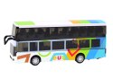 Autobus Dwupiętrowy Z Napędem Metalowy Kolorowy Światła Dźwięki LEAN Toys