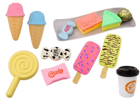 Cukiernia Kawiarnia Zestaw Słodycze Figurki Kawa Ciasto 25 ele. LEAN Toys Cukiernia Kawiarnia Zestaw Słodycze Figurki Kawa Ciasto 25 ele. LEAN Toys