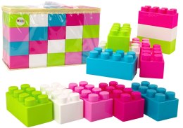 Duże Klocki Konstrukcyjne W Torbie Naklejki Kolorowe 20 El LEAN Toys