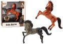 Figurka Konia Brązowy Szary Koń Stojący Stajnia Farma Cute Horse LEAN Toys