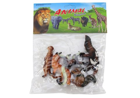 Figurki Zwierząt 5 Sztuk Wiewiórka Surykatka Mrówkojad Lis Lemur LEAN TOYS Figurki Zwierząt 5 Sztuk Wiewiórka Surykatka Mrówkojad Lis Lemur LEAN TOYS