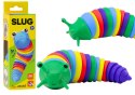 Giętki Ślimak Gąsienica Robak Sensoryczny Antystresowy Kolorowy LEAN TOYS