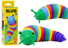 Giętki Ślimak Gąsienica Robak Sensoryczny Antystresowy Kolorowy LEAN TOYS