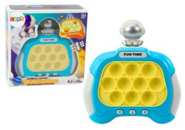 Gra Pop-It Wac A Mole Kosmonauta Światła Dźwięki Niebieski LEAN Toys