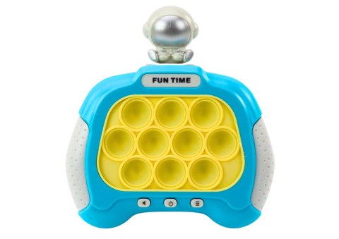 Gra Pop-It Wac A Mole Kosmonauta Światła Dźwięki Niebieski LEAN Toys Gra Pop-It Wac A Mole Kosmonauta Światła Dźwięki Niebieski LEAN Toys