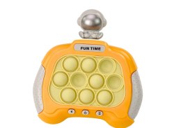 Gra Sensoryczna Konsola Pop-It Kosmonauta Światła Dźwięki Żółta LEAN Toys