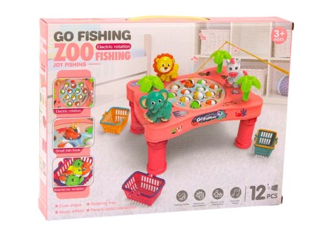 Gra Zręcznościowa Łowienie Rybek Stoliczek Różowy LEAN Toys Gra Zręcznościowa Łowienie Rybek Stoliczek Różowy LEAN Toys