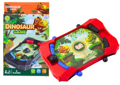 Gra Zręcznościowa Mini Gra Dinozaur Piłka Czerwona LEAN TOYS Gra Zręcznościowa Mini Gra Dinozaur Piłka Czerwona LEAN TOYS