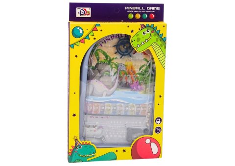 Gra Zręcznościowa Pinball Dinozaury Smok Stojak Niebieski LEAN Toys Gra Zręcznościowa Pinball Dinozaury Smok Stojak Niebieski LEAN Toys