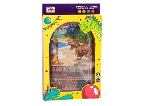 Gra Zręcznościowa Pinball Dinozaury Stojak Brązowy LEAN Toys Gra Zręcznościowa Pinball Dinozaury Stojak Brązowy LEAN Toys