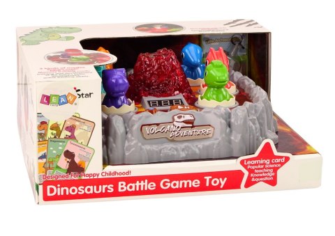 Gra Zręcznościowa Wac A Mole Dinozaury Wulkan Efekt Dymny Światła Dźwięki LEAN Toys Gra Zręcznościowa Wac A Mole Dinozaury Wulkan Efekt Dymny Światła Dźwięki LEAN Toys