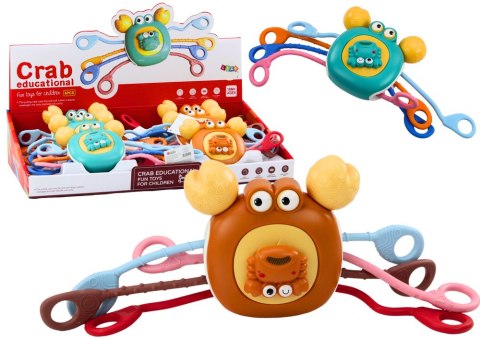 Interaktywny Sensoryczny Krab Edukacyjny Gryzak Dla Dzieci LEAN TOYS Interaktywny Sensoryczny Krab Edukacyjny Gryzak Dla Dzieci LEAN TOYS