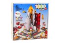 Klocki Konstrukcyjne Rakieta Kosmiczna 6w1 Kosmos Pojazdy 1000 ele. LEAN Toys