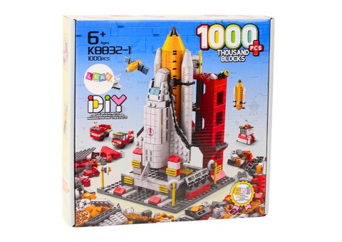 Klocki Konstrukcyjne Rakieta Kosmiczna 6w1 Kosmos Pojazdy 1000 ele. LEAN Toys Klocki Konstrukcyjne Rakieta Kosmiczna 6w1 Kosmos Pojazdy 1000 ele. LEAN Toys