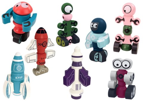 Klocki Magnetyczne Kosmos Rakieta Zestaw 56 ele. Magnetic Rocket Mix LEAN Toys Klocki Magnetyczne Kosmos Rakieta Zestaw 56 ele. Magnetic Rocket Mix LEAN Toys