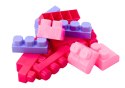 Klocki W Wiaderku Edukacyjne Duże Budowlane Zestaw 160 ele. LEAN Toys