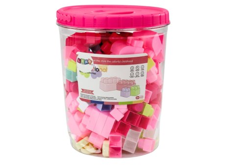 Klocki W Wiaderku Edukacyjne Duże Budowlane Zestaw 160 ele. LEAN Toys Klocki W Wiaderku Edukacyjne Duże Budowlane Zestaw 160 ele. LEAN Toys