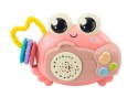 Krab Aparat Grzechotka Projektor Na Baterie Dźwięki Różowy LEAN TOYS