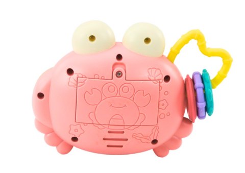 Krab Aparat Grzechotka Projektor Na Baterie Dźwięki Różowy LEAN TOYS Krab Aparat Grzechotka Projektor Na Baterie Dźwięki Różowy LEAN TOYS