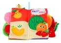 Książeczka Miękka Owoce Szeleszcząca Piszcząca Kolorowa Dla Niemowląt LEAN Toys