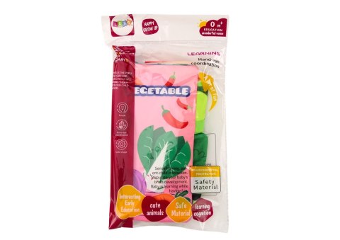 Książeczka Miękka Warzywa Szeleszcząca Piszcząca Kolorowa Dla Niemowląt LEAN TOYS Książeczka Miękka Warzywa Szeleszcząca Piszcząca Kolorowa Dla Niemowląt LEAN TOYS