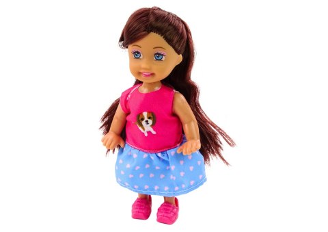 Laleczka Z Psami Lalka Piesek Buda Akcesoria Różowe Szczeniak 16 ele. LEAN Toys Laleczka Z Psami Lalka Piesek Buda Akcesoria Różowe Szczeniak 16 ele. LEAN Toys