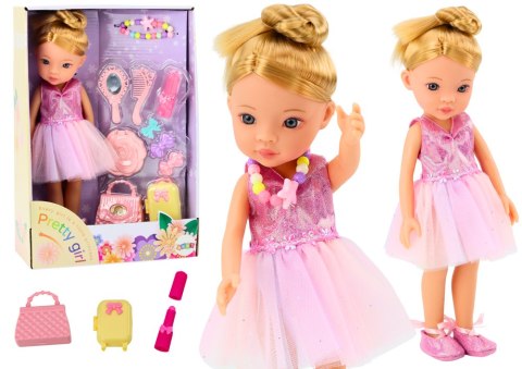 Lalka Baletnica Różowa Balerina Akcesoria Dodatki Sukienka Zestaw LEAN Toys Lalka Baletnica Różowa Balerina Akcesoria Dodatki Sukienka Zestaw LEAN Toys