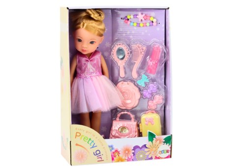 Lalka Baletnica Różowa Balerina Akcesoria Dodatki Sukienka Zestaw LEAN Toys Lalka Baletnica Różowa Balerina Akcesoria Dodatki Sukienka Zestaw LEAN Toys
