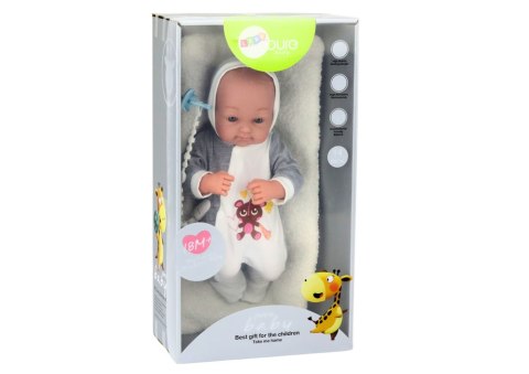 Lalka Bobas Ze Smoczkiem Kocyk Body Akcesoria Zestaw 35 cm LEAN Toys Lalka Bobas Ze Smoczkiem Kocyk Body Akcesoria Zestaw 35 cm LEAN Toys
