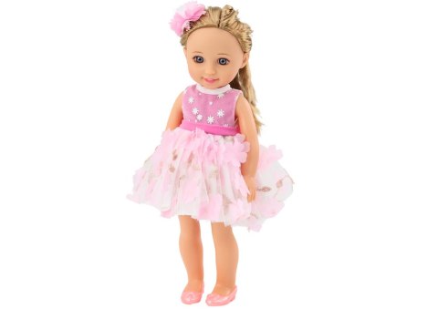 Lalka Różowa Sukienka Długie Włosy Spinka Szczotka 38cm LEAN Toys Lalka Różowa Sukienka Długie Włosy Spinka Szczotka 38cm LEAN Toys