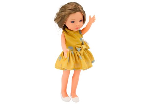 Lalka Żółta Sukienka Brązowe Włosy Duża Laleczka 33cm LEAN Toys Lalka Żółta Sukienka Brązowe Włosy Duża Laleczka 33cm LEAN Toys
