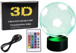 Lampka Bezprzewodowa Statuetka Piłka 3D LED Pilot LEAN Toys