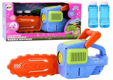 Maszynka Do Baniek Mydlanych Piła Łańcuchowa Niebieska LEAN Toys Maszynka Do Baniek Mydlanych Piła Łańcuchowa Niebieska LEAN Toys