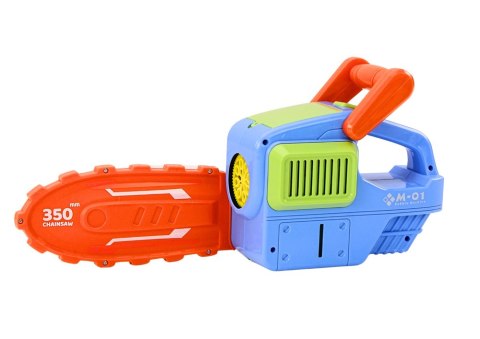 Maszynka Do Baniek Mydlanych Piła Łańcuchowa Niebieska LEAN Toys Maszynka Do Baniek Mydlanych Piła Łańcuchowa Niebieska LEAN Toys