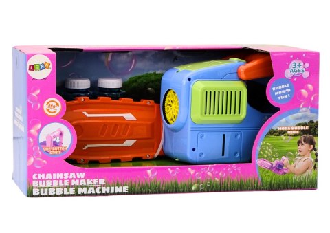 Maszynka Do Baniek Mydlanych Piła Łańcuchowa Niebieska LEAN Toys Maszynka Do Baniek Mydlanych Piła Łańcuchowa Niebieska LEAN Toys