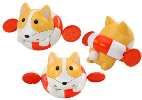 Mechaniczna Zabawka Do Kąpieli Nakręcana Lisek w Kółku LEAN TOYS Mechaniczna Zabawka Do Kąpieli Nakręcana Lisek w Kółku LEAN TOYS