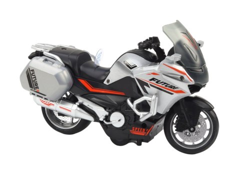 Motocykl Z Napędem Frykcyjnym Skala 1:10 Policyjny Sportowy LEAN Toys Motocykl Z Napędem Frykcyjnym Skala 1:10 Policyjny Sportowy LEAN Toys