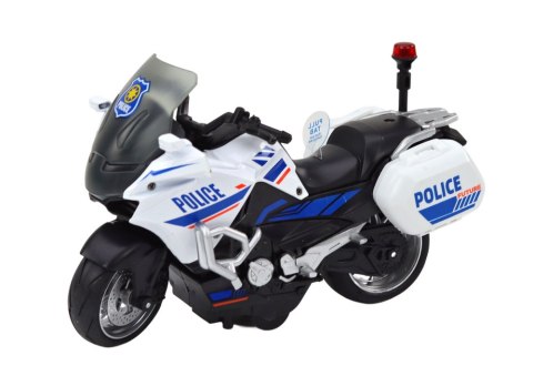 Motocykl Z Napędem Frykcyjnym Skala 1:10 Policyjny Sportowy LEAN Toys Motocykl Z Napędem Frykcyjnym Skala 1:10 Policyjny Sportowy LEAN Toys