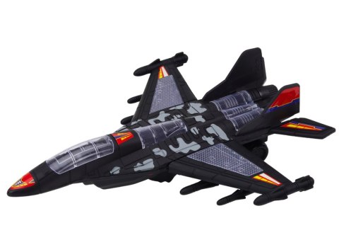 Myśliwiec Militarny F35 Jeżdżący Światła Dźwięki Czarny LEAN Toys Myśliwiec Militarny F35 Jeżdżący Światła Dźwięki Czarny LEAN Toys
