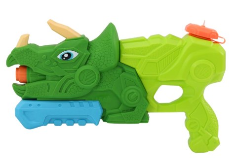 Pistolet Na Wodę Dinozaur Zielony Triceratops 1000 ml Zasięg 7m LEAN Toys Pistolet Na Wodę Dinozaur Zielony Triceratops 1000 ml Zasięg 7m LEAN Toys