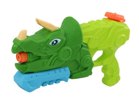 Pistolet Na Wodę Dinozaur Zielony Triceratops 1000 ml Zasięg 7m LEAN Toys Pistolet Na Wodę Dinozaur Zielony Triceratops 1000 ml Zasięg 7m LEAN Toys