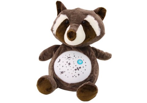 Pluszowy Miś Usypiający Światła Dźwięki Tryb Nocny i Dzienny Szop LEAN Toys Pluszowy Miś Usypiający Światła Dźwięki Tryb Nocny i Dzienny Szop LEAN Toys