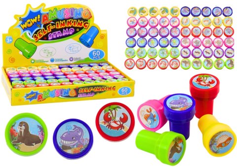 Stempelek Ozdobny 12 Wzorów Zwierząt Wodnych 6 Kolorów LEAN TOYS Stempelek Ozdobny 12 Wzorów Zwierząt Wodnych 6 Kolorów LEAN TOYS
