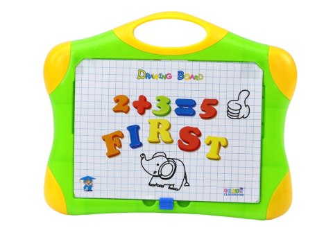 Tablica Edukacyjna Magnetyczna Literki Cyferki Pisak Gąbka LEAN Toys Tablica Edukacyjna Magnetyczna Literki Cyferki Pisak Gąbka LEAN Toys