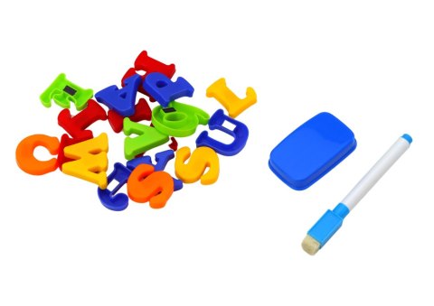 Tablica Edukacyjna Magnetyczna Literki Cyferki Pisak Gąbka LEAN Toys Tablica Edukacyjna Magnetyczna Literki Cyferki Pisak Gąbka LEAN Toys