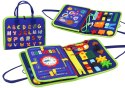 Tablica Filcowa Sensoryczna Manipulacyjna Edukacyjna Niebieska LEAN Toys
