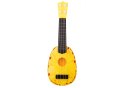 Ukulele Dla Dzieci Mini Gitara 4 Struny Motyw Ananasa Gitarka Żółta LEAN Toys