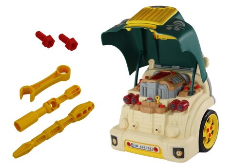Warsztat Silnik Ciężarówka Do Rozkręcania Zestaw Majsterkowicza Zielony LEAN Toys Warsztat Silnik Ciężarówka Do Rozkręcania Zestaw Majsterkowicza Zielony LEAN Toys