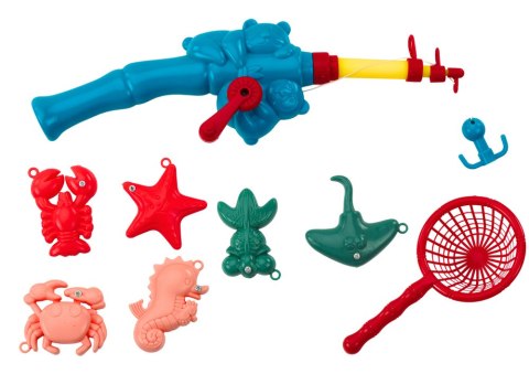 Wielofunkcyjny Stolik 4w1 Klocki Łowienie Ryb Rysowanie Niebieski LEAN Toys Wielofunkcyjny Stolik 4w1 Klocki Łowienie Ryb Rysowanie Niebieski LEAN Toys