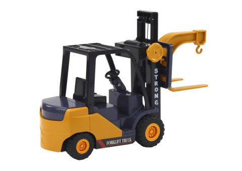 Wózek Widłowy Z Hakiem Regulowany Napęd Frykcyjny Żółty LEAN Toys Wózek Widłowy Z Hakiem Regulowany Napęd Frykcyjny Żółty LEAN Toys